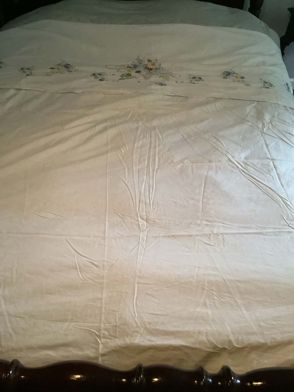 Vintage Embroidered Floral Cotton Bedding